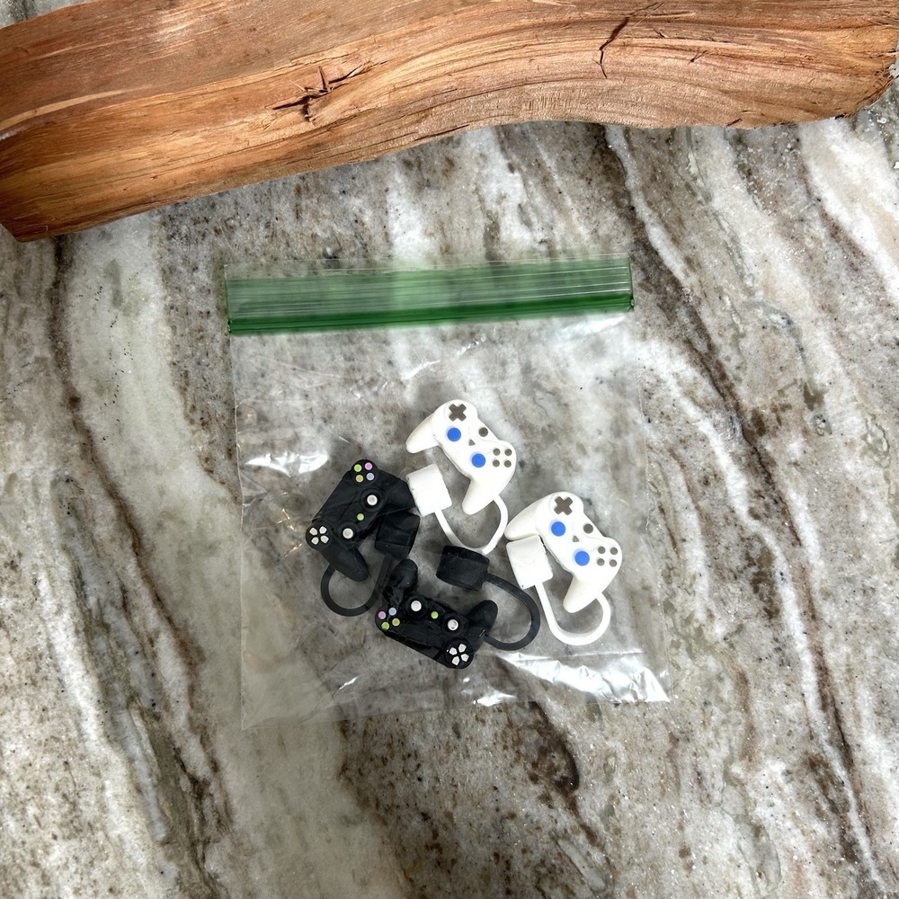 Stanley Game Control Straw Covers Set of 4 Silicone Controller Toppers Multi